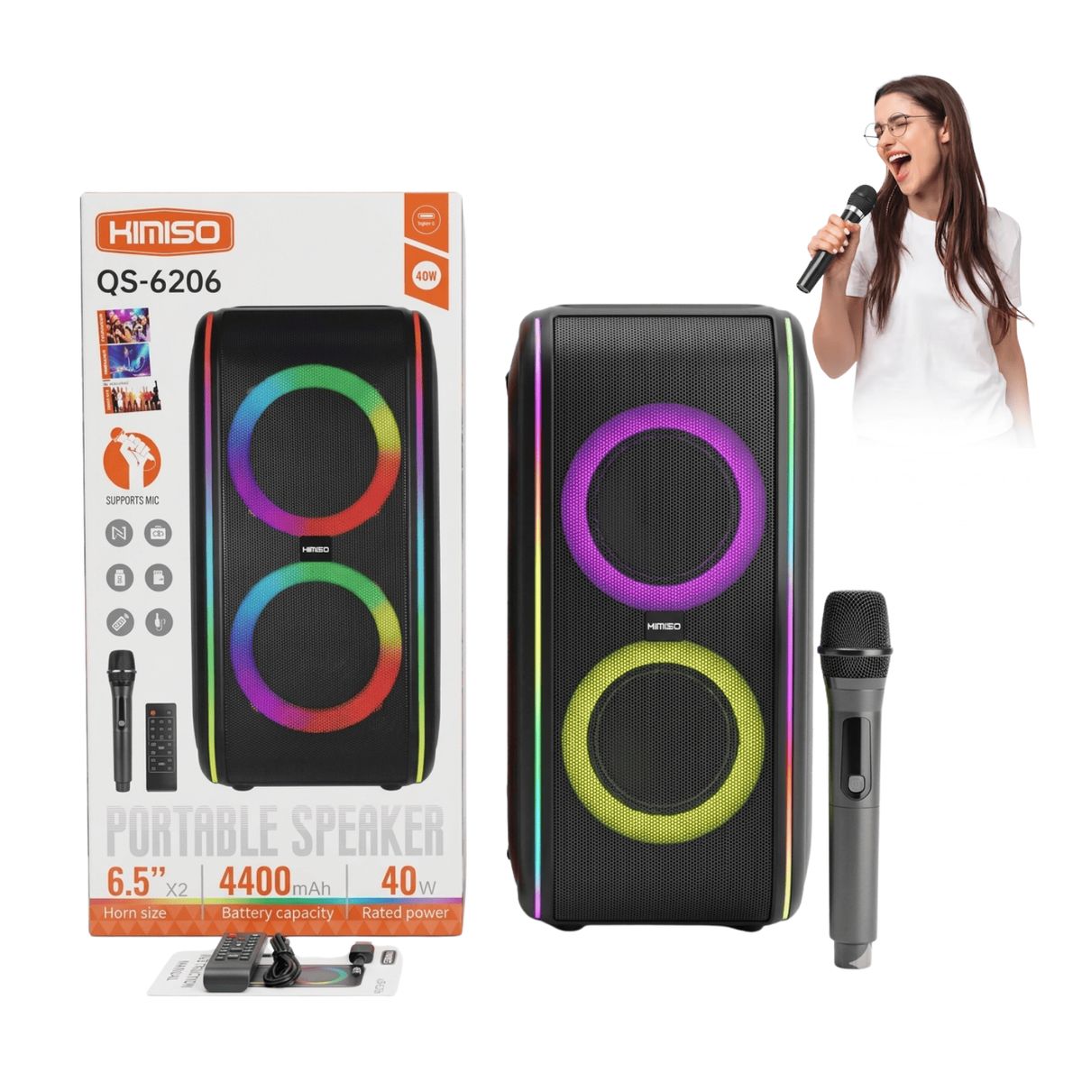 ROHS - Equipo De Sonido Kimiso QS - 6206