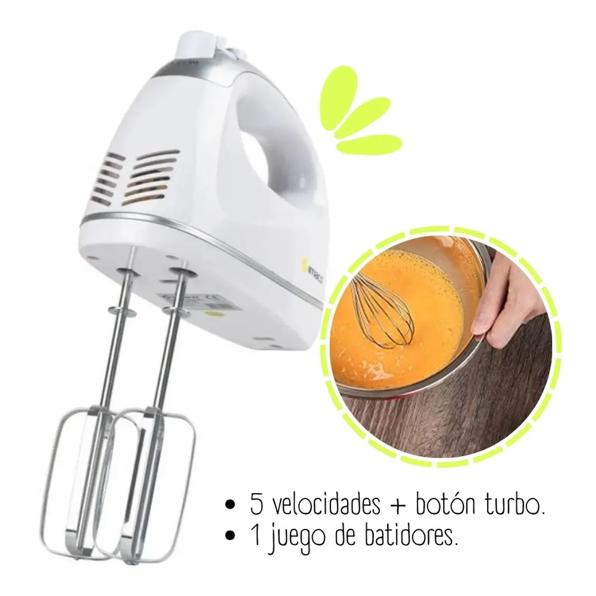 IMACO - Batidora Imaco de Mano de 300watts HM3025 - Blanco