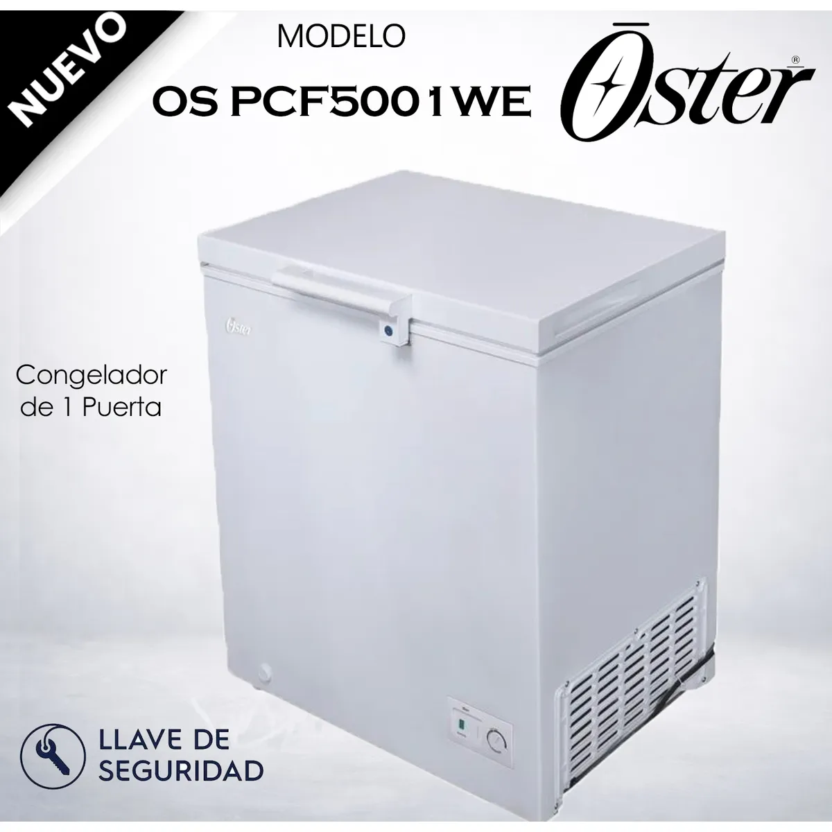 OSTER - Congeladora 145L  OS PCF5001WE -
