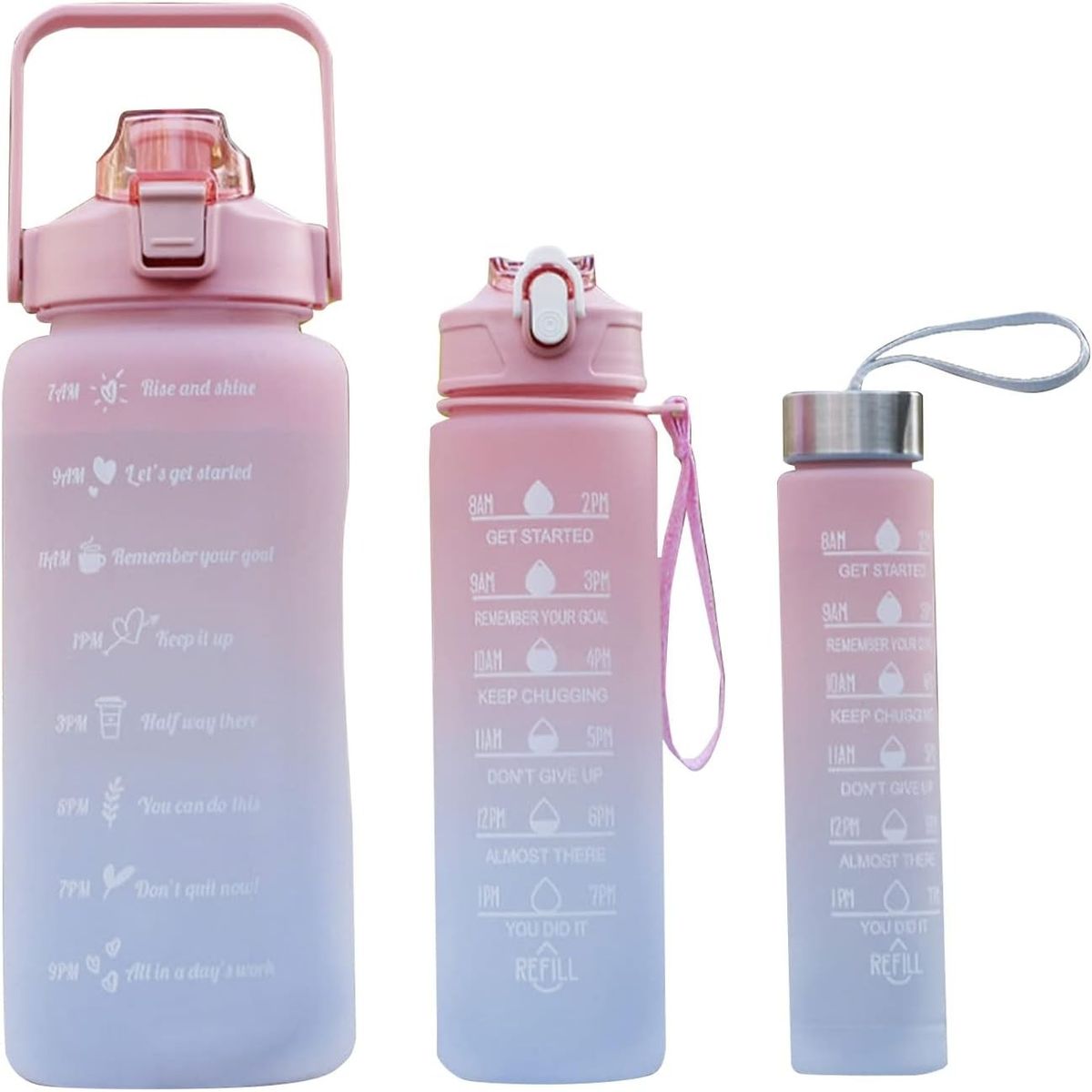 OEM - Tomatodo Trio (1 De 2lts, 1 De 900ml Y 300ml) Motivacional