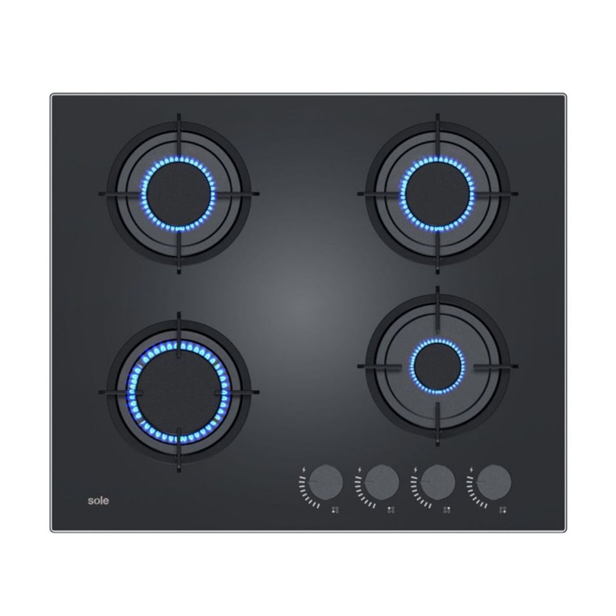 SOLE - Cocina Empotrable 4 Hornillas SOLCO049V2 – Diseño Moderno