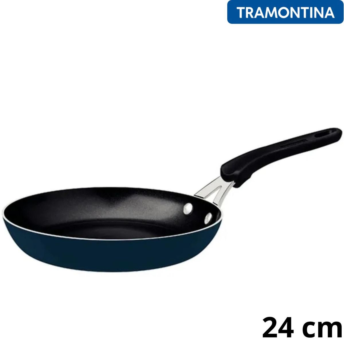TRAMONTINA - Sartén de Aluminio con Cerámica Tunis 24 cm Azul Tramontina