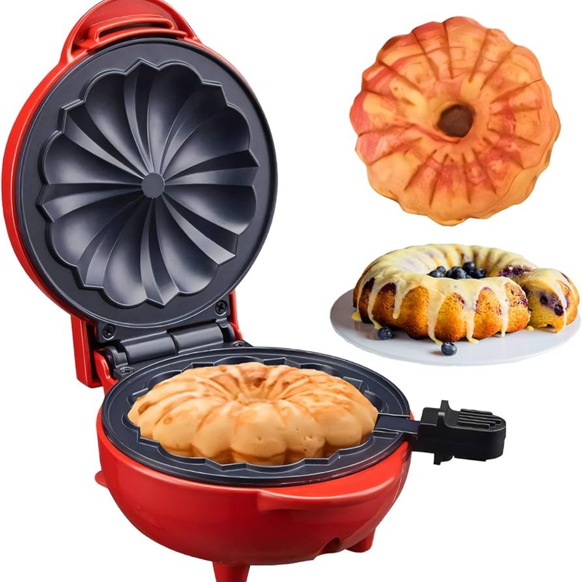 GENERICO - MINI KEKERA QUEQUES MAQUINA MINI KEKES CAKES ELÉCTRICA ANTIAHERENTE POSTRES COCINA RÁPIDA