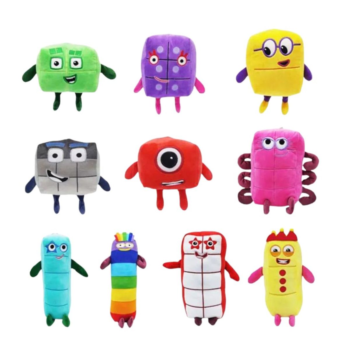 GENERICO - Peluche Number Blocks 9 Nine  - Mide 16 cm alto