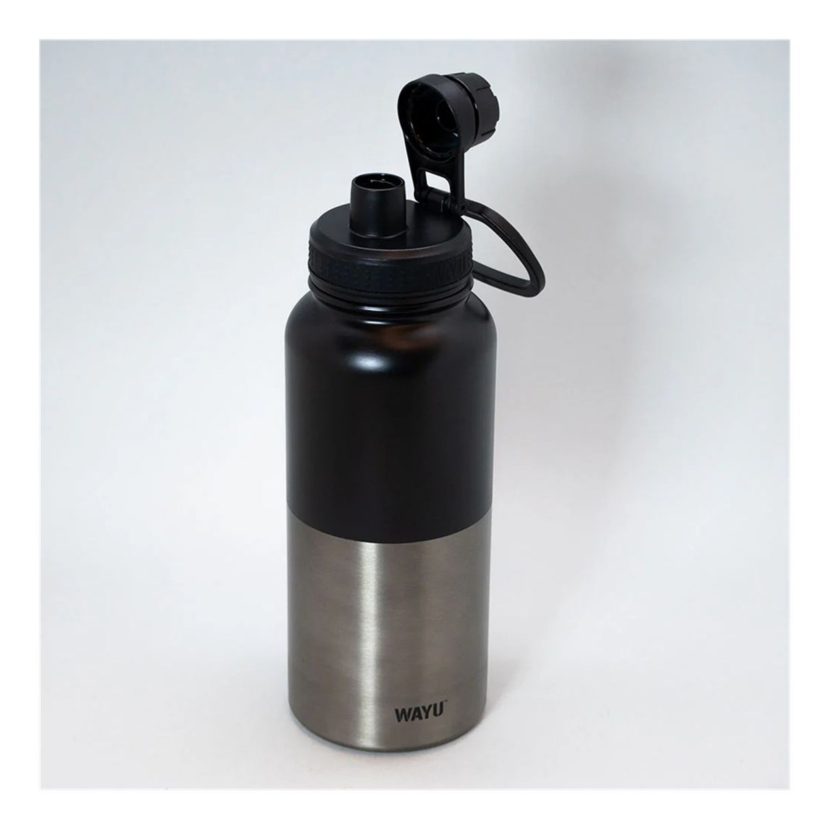 WAYU - BOTELLA TOMATODO DE 1 LT ACERO INOXIDABLE INSULADA BLACK WAYU