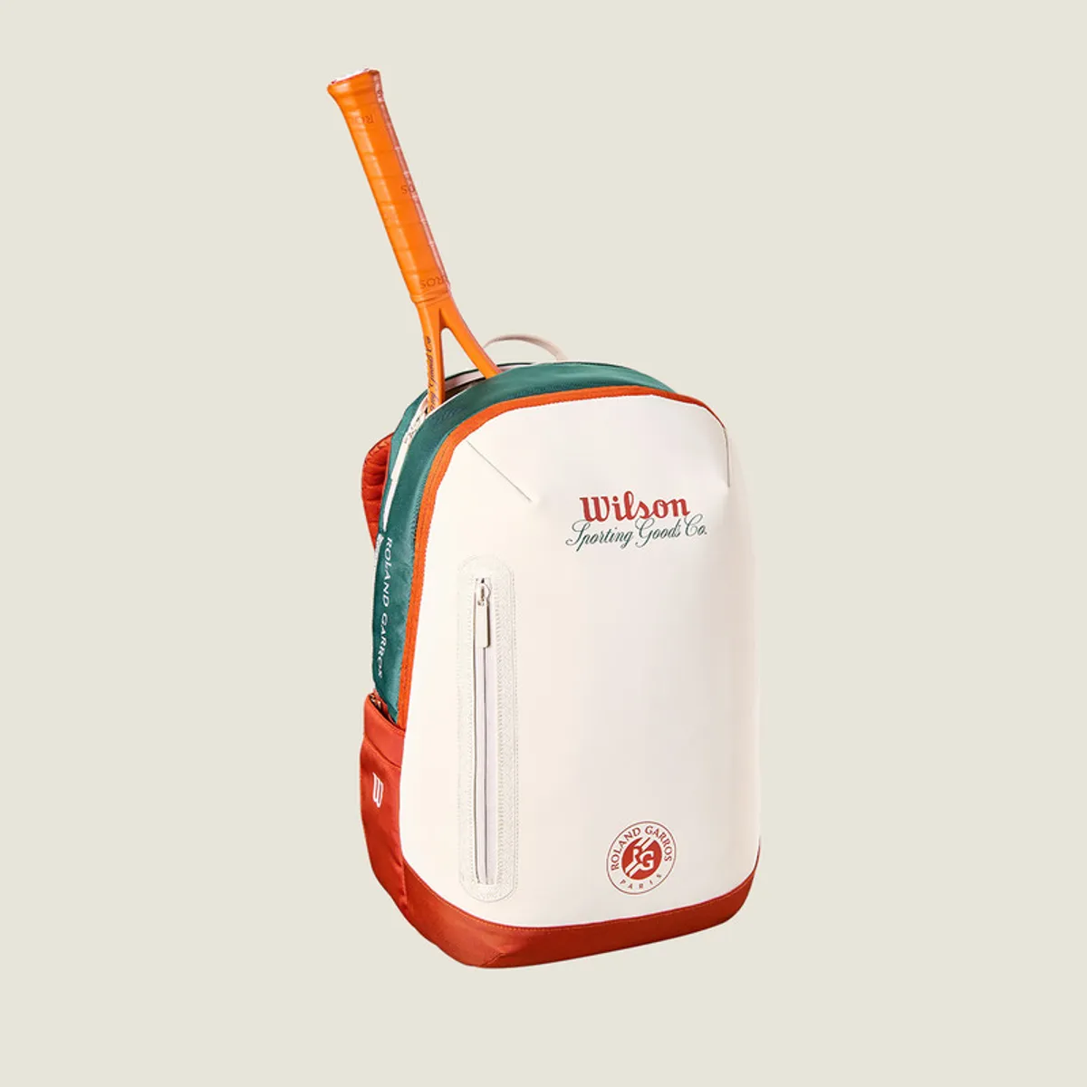 WILSON - Mochila Roland Garros 2026 Tennis Backpack Cream