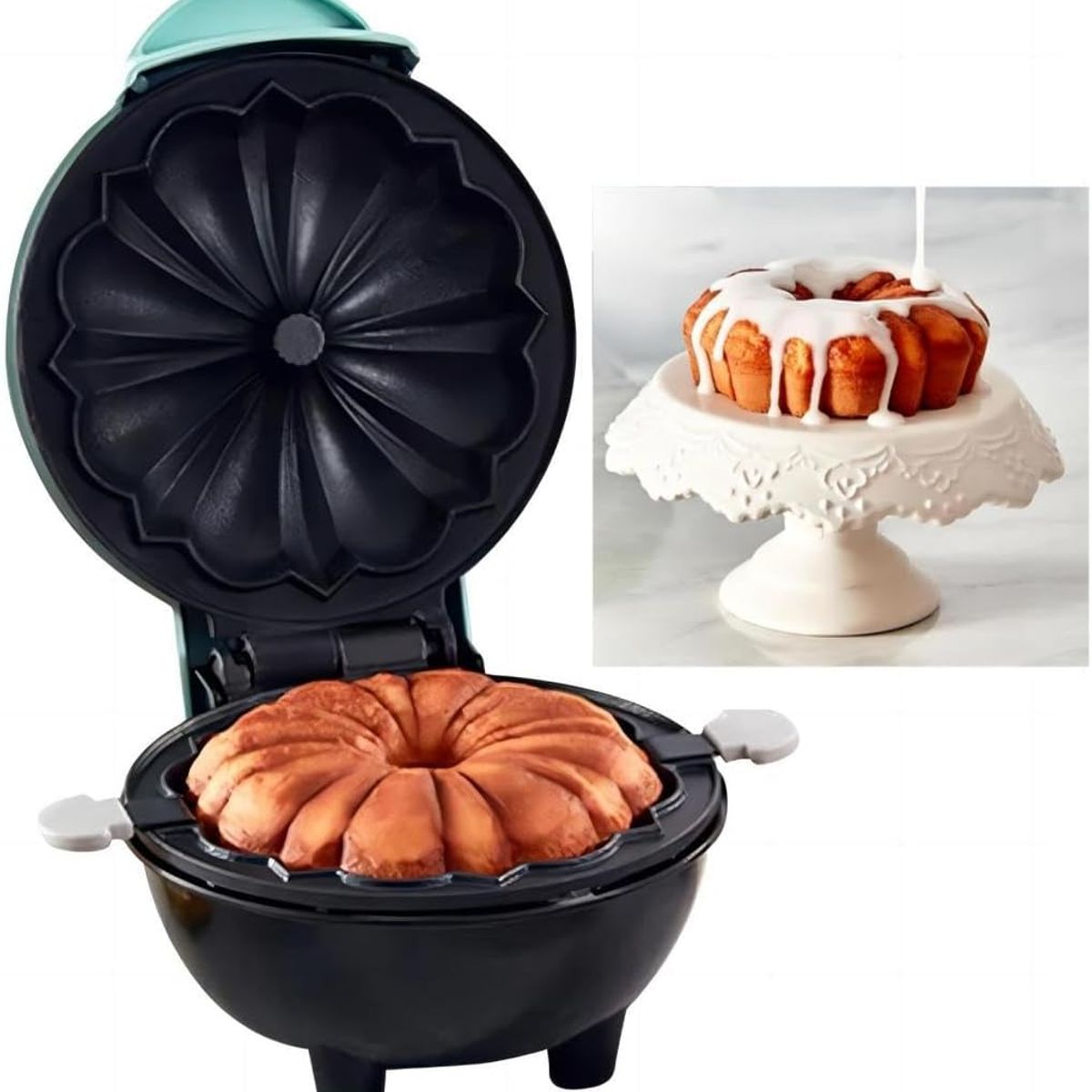 GENERICO - MINI QUEQUERA ELÉCTRICA ANTIADHERENTE KEKERA PORTÁTIL MINI KEKE WAFFLERA POSTRES