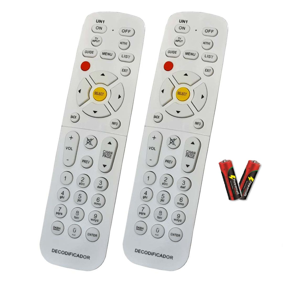 GENERICO - Control Remoto Decodificador DIRECT TV + PILAS Gratis