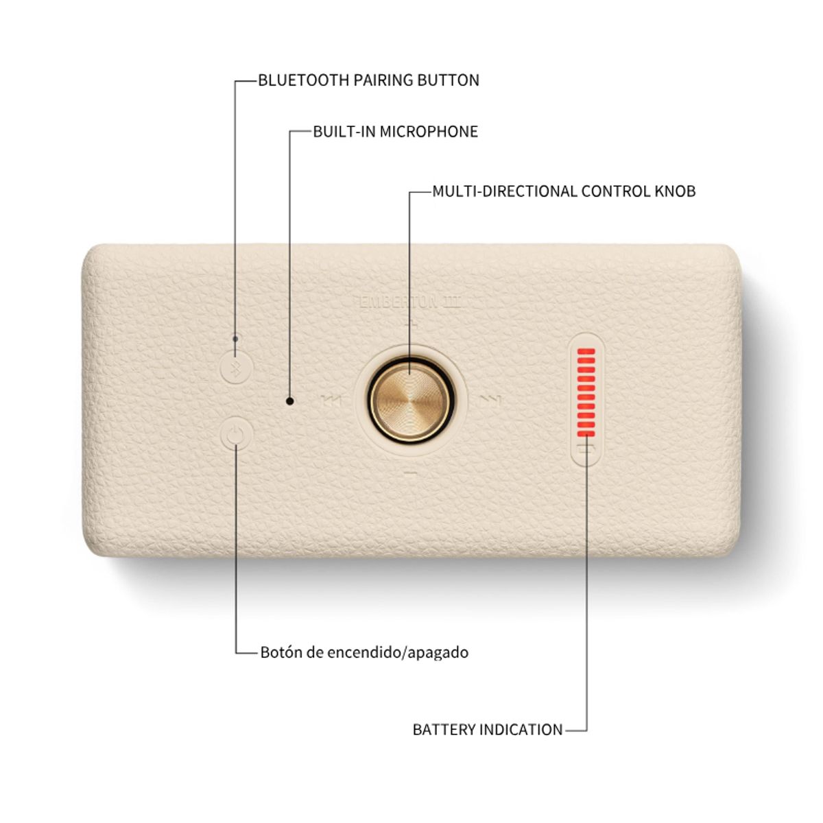 Marshall - Parlante Bluetooth Marshall Emberton III