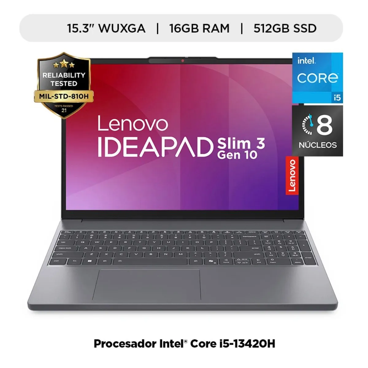 LENOVO - LENOVO IDEAPAD SLIM 3 15IRH10 I5 13420H 16GB 512GB SSD 15.3" FREE