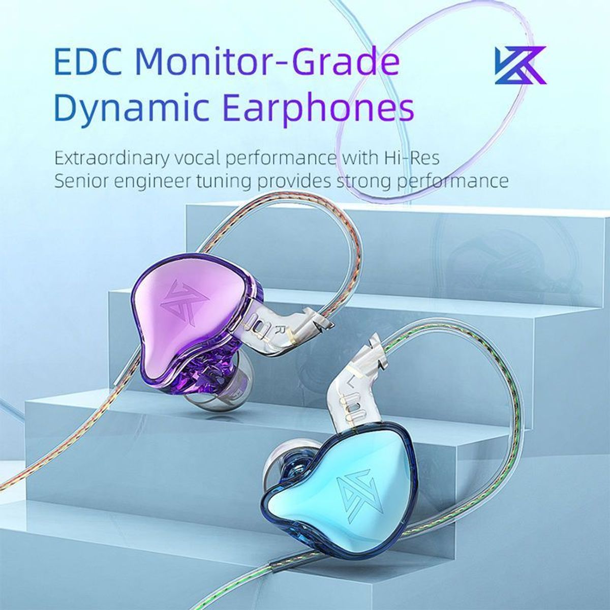 Audífonos In-Ear KZ EDC con graves dinámicos-Con MIC Auriculares, marca KZ - Foto 2