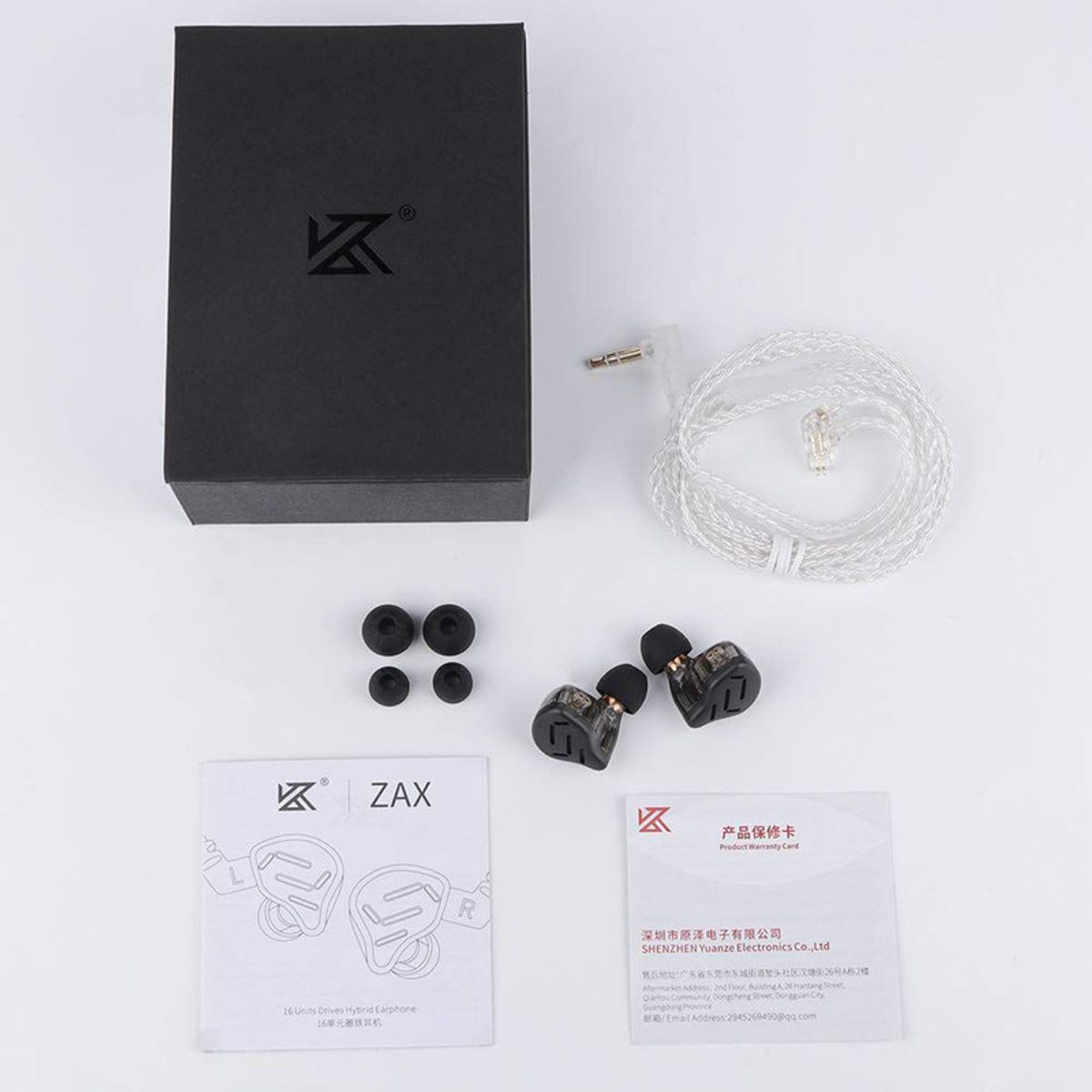 KZ - Audífonos In-Ear KZ ZAX con graves dinámicos-Con MIC Auriculares