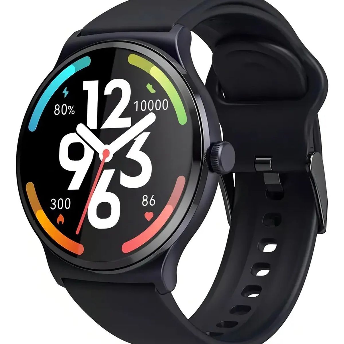 HAYLOU - Reloj inteligente HAYLOU Solar Lite, pantalla 1,38 Unisex, SpO2, monitor de salud, IP68- Negro