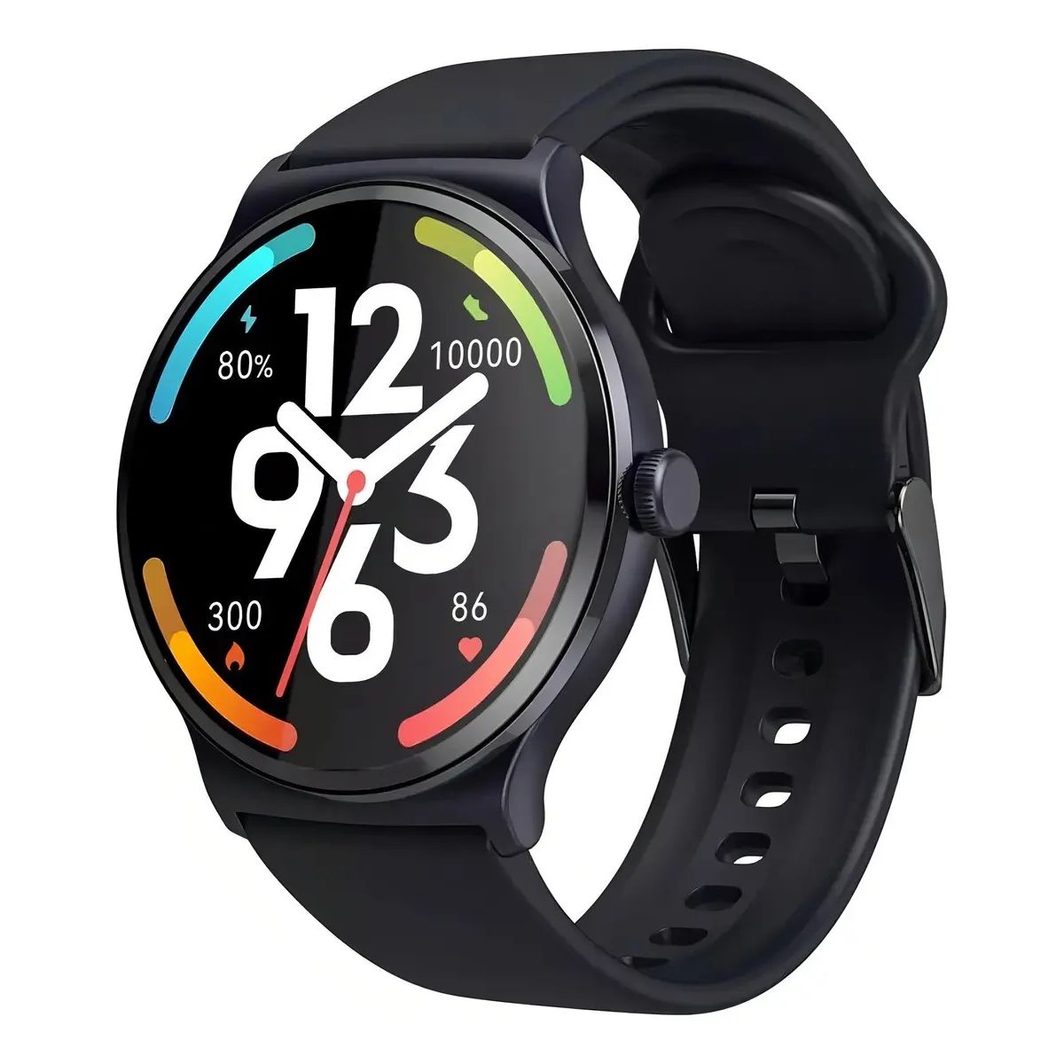 HAYLOU - Reloj inteligente HAYLOU Solar Lite, pantalla 1,38 Unisex, SpO2, monitor de salud, IP68- Negro