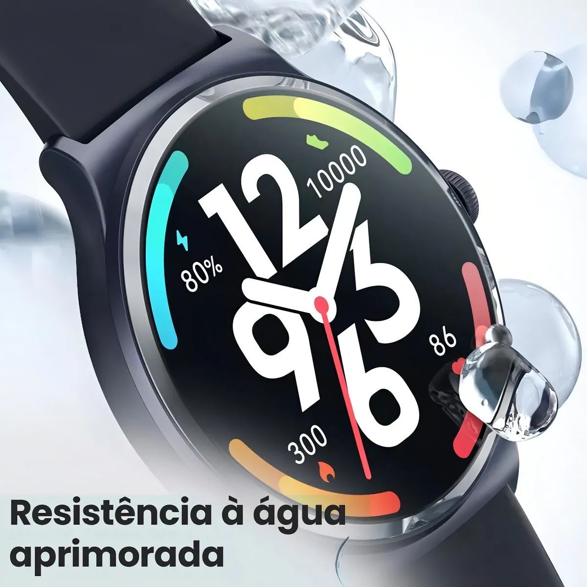 HAYLOU - Reloj inteligente HAYLOU Solar Lite, pantalla 1,38 Unisex, SpO2, monitor de salud, IP68- Negro