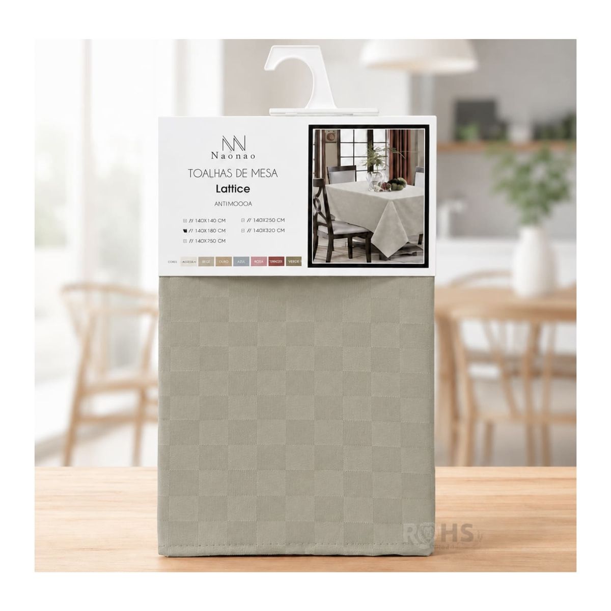 OEM - Mantel De Mesa Verde 140 X 180 Cm Decorativo Para Comedor Y Reuniones
