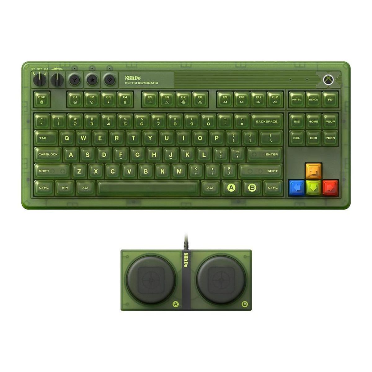 8BITDO - TECLADO MECÁNICO RETRO 87 8BITDO VERDE
