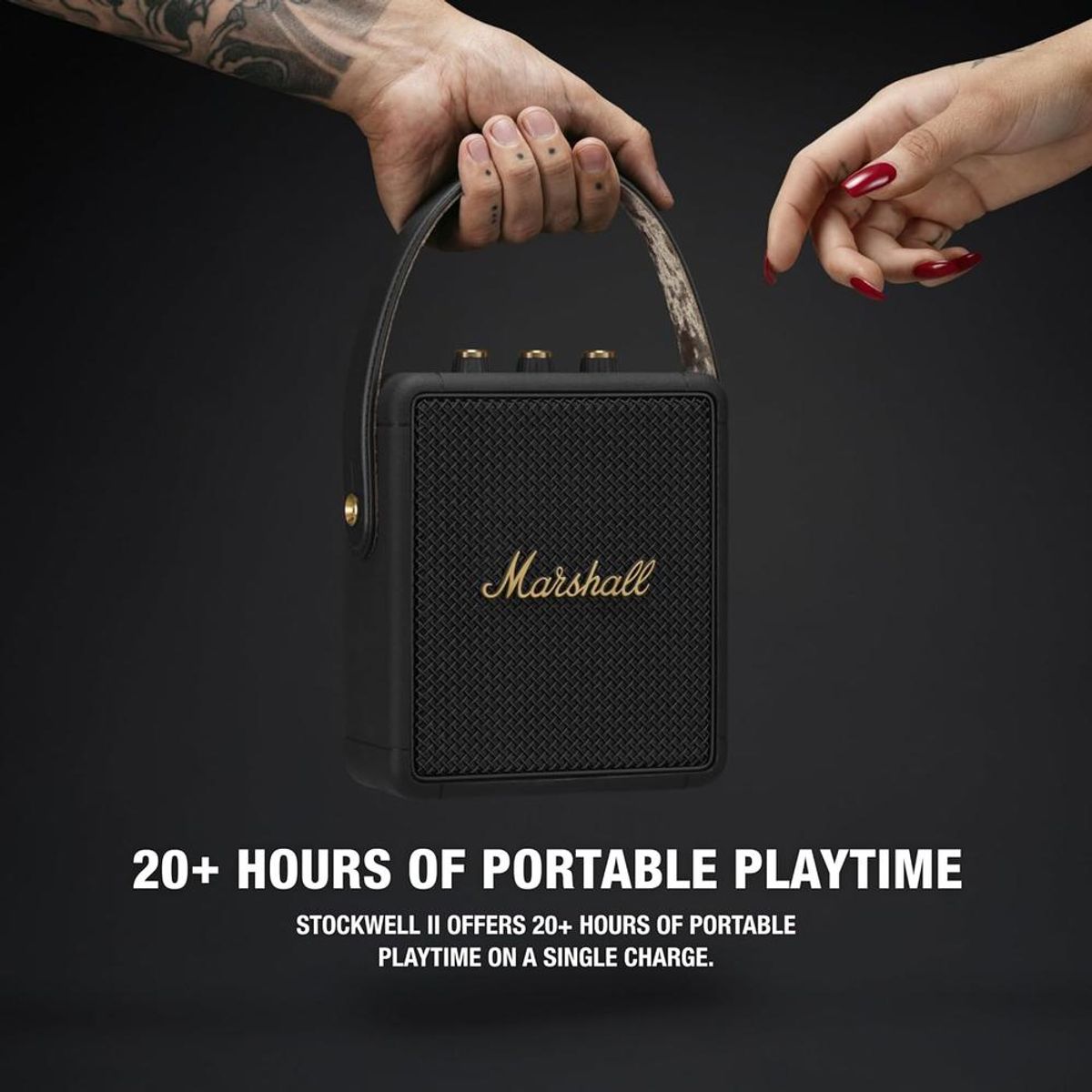 Marshall - MARSHALL PARLANTE BLUETOOTH STOCKWELL II - NEGRO  LATÓN