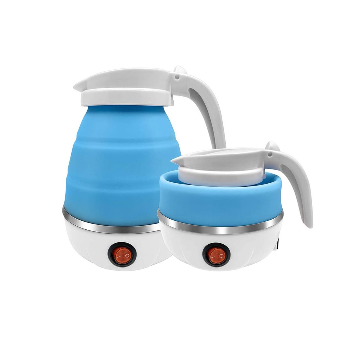 OEM - Hervidor Plegable Eléctrico De Silicona - Celeste 600ml