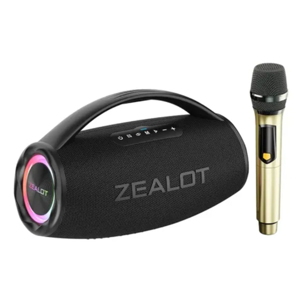 ZEALOT - PARLANTE ZEALOT S97 CON 1 MICROFONO NEGRO