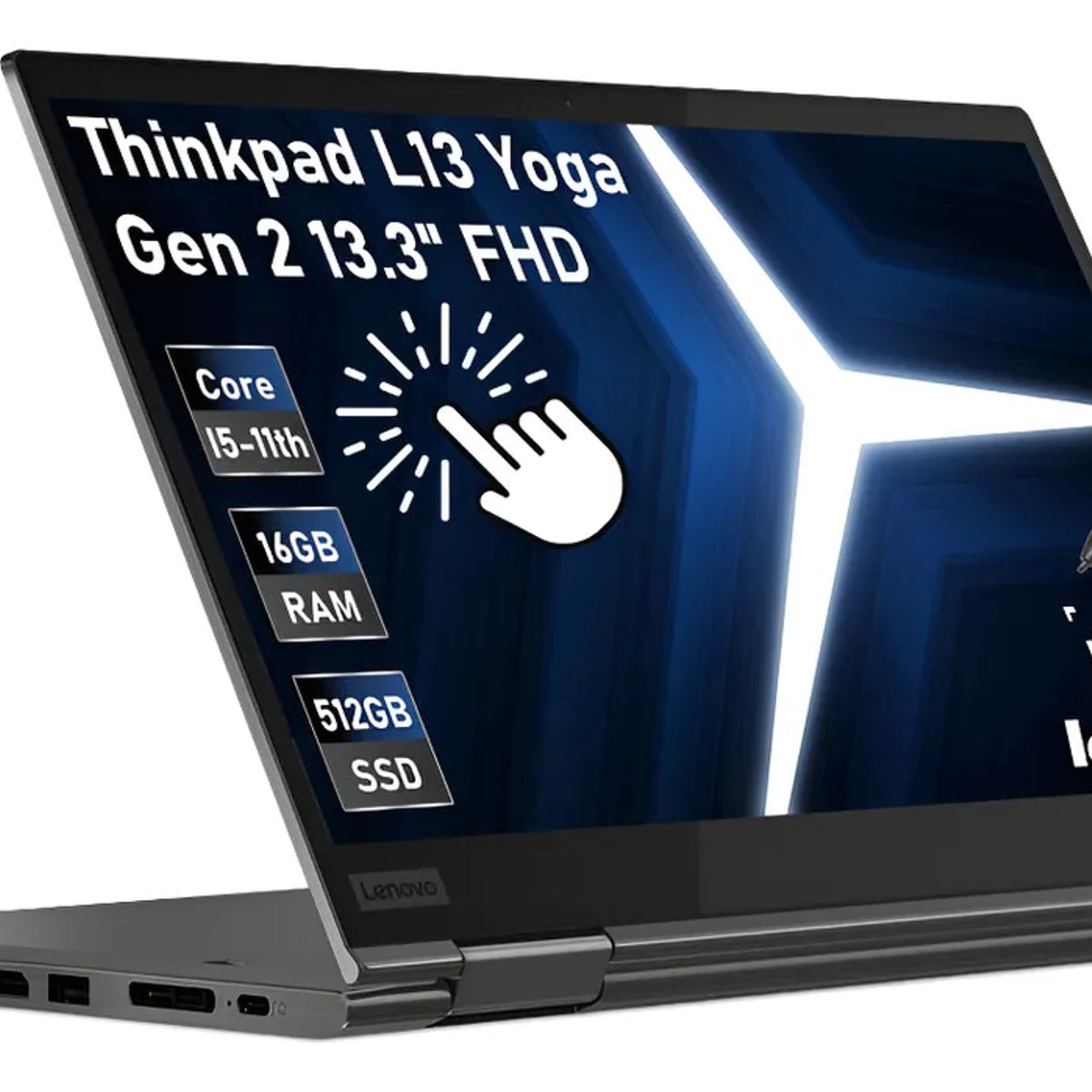 LENOVO - Lenovo Thinkpad L13 Yoga Gen 2 Core I5 11th 16gb Ram 512gb Ssd Negro (Reacondicionado)
