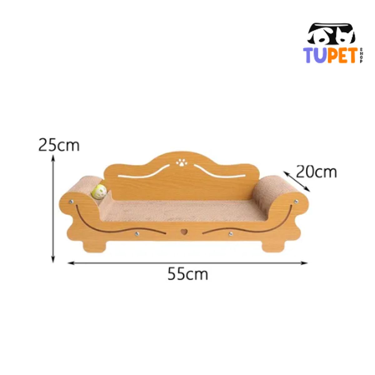 TUPET SHOP - Rascador Cama Premium para Gato Tipo Sofá