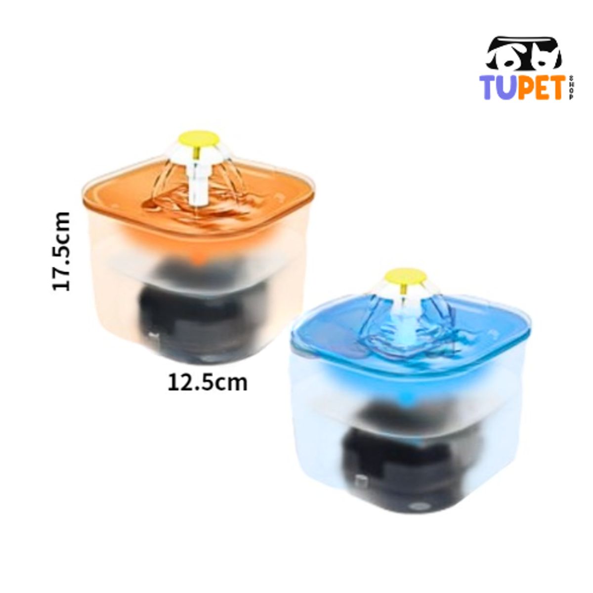 TUPET SHOP - Fuente de Agua Bebedero Automatico para Gatos Transparente