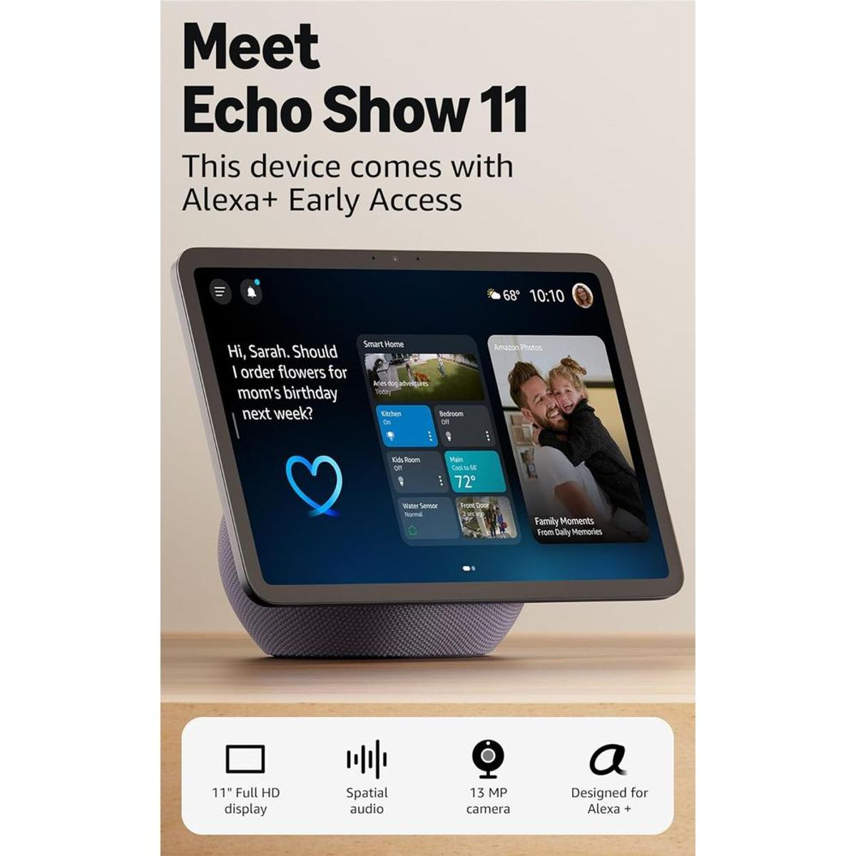 AMAZON - PARLANTE INTELIGENTE AMAZON ECHO SHOW 11 - GRAFITO
