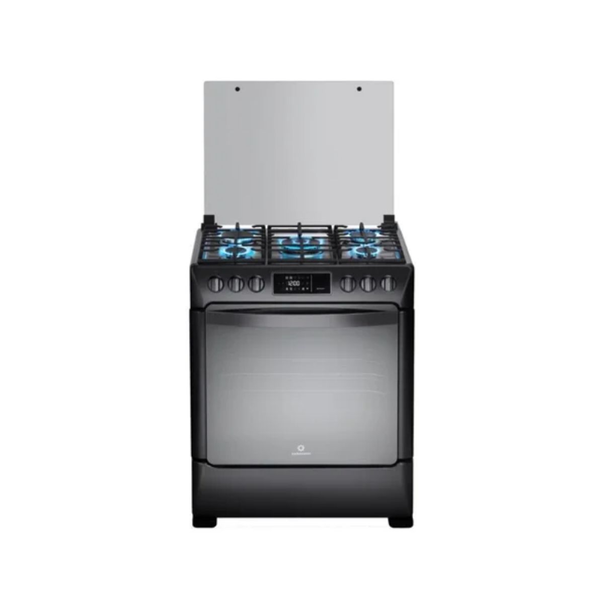 INDURAMA - Cocina de Pie Indurama 5 Hornillas CPI-3595N Blacksteel Smart cn Valvula de gas