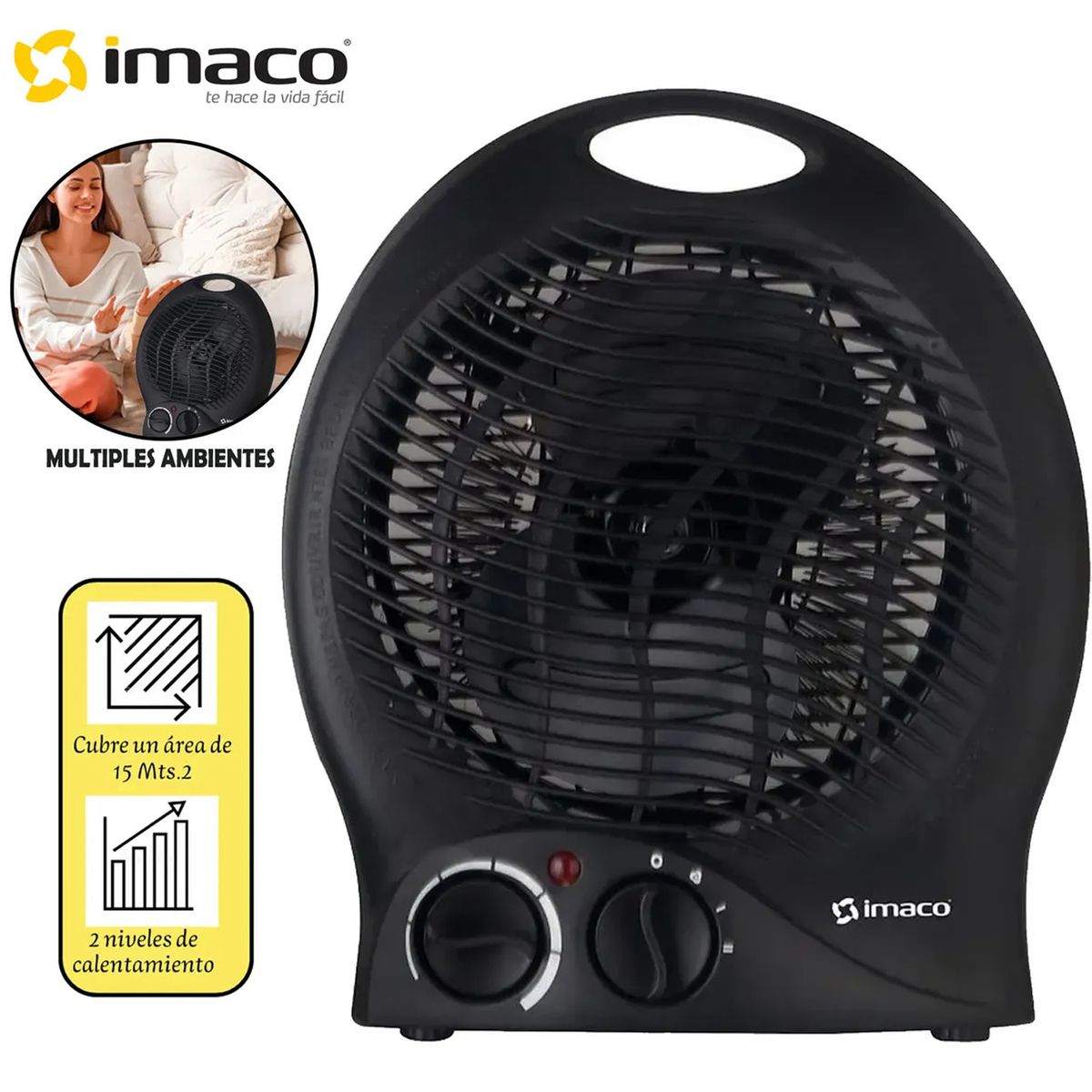 IMACO - Termoventilador Imaco Portátil NF15C
