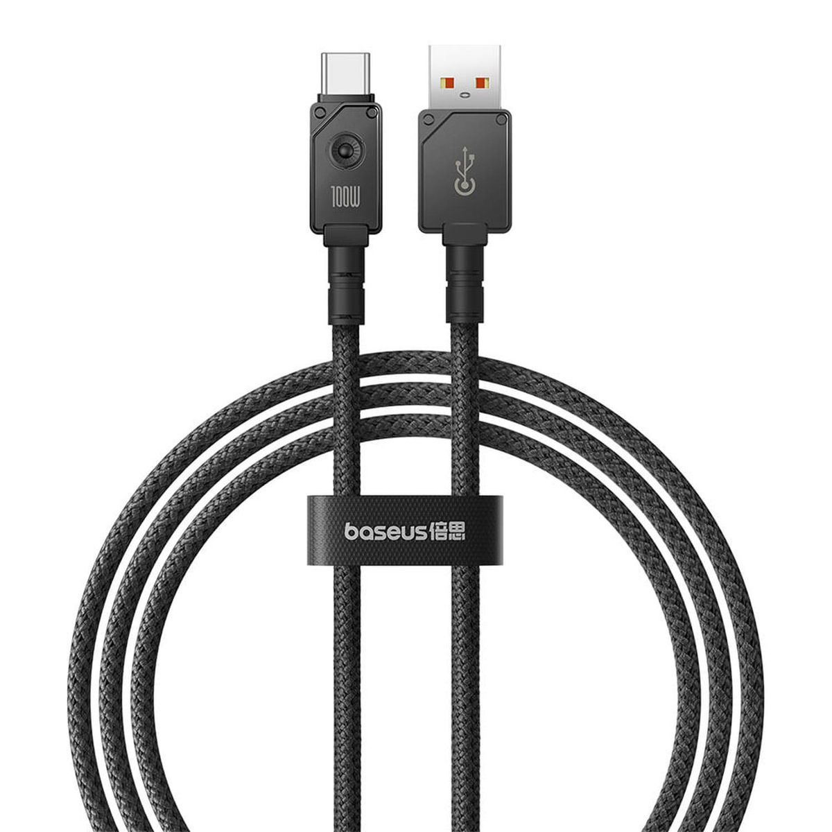BASEUS - Cable Tipo-C a USB Baseus 1m 100W indestructibles negro