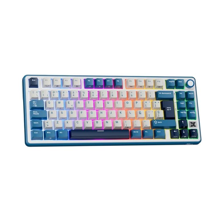 Teclado Royal Kludge RK X87 Wireless 75% Blue Switch Creamy ROYAL ...