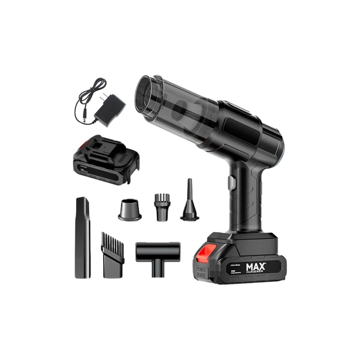 GENERICO - Aspiradora y Sopladora Inalámbrica Recargable