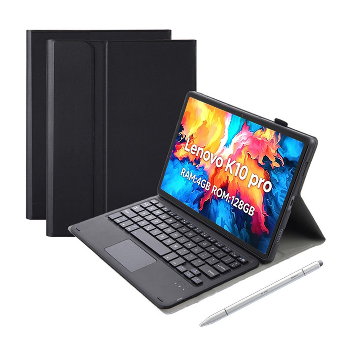 LENOVO - Tablet Lenovo Pad K10 Pro 4GB+128GB 10.6“ 2KLCD MediaTek G80 7700MAh Gris+Teclado Negro+Lápiz