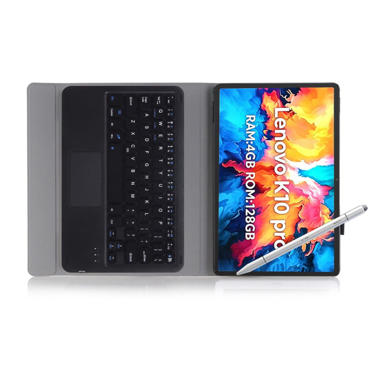 LENOVO - Tablet Lenovo Pad K10 Pro 4GB+128GB 10.6“ 2KLCD MediaTek G80 7700MAh Gris+Teclado Negro+Lápiz