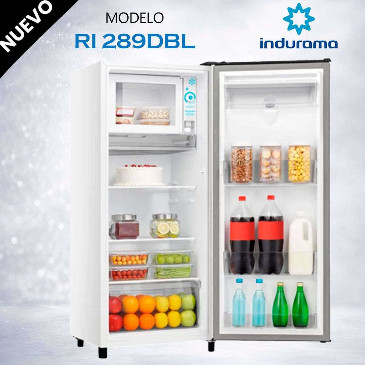 INDURAMA - REFRIGERADOR INDURAMA BLANCA 177L  RI 289DBL