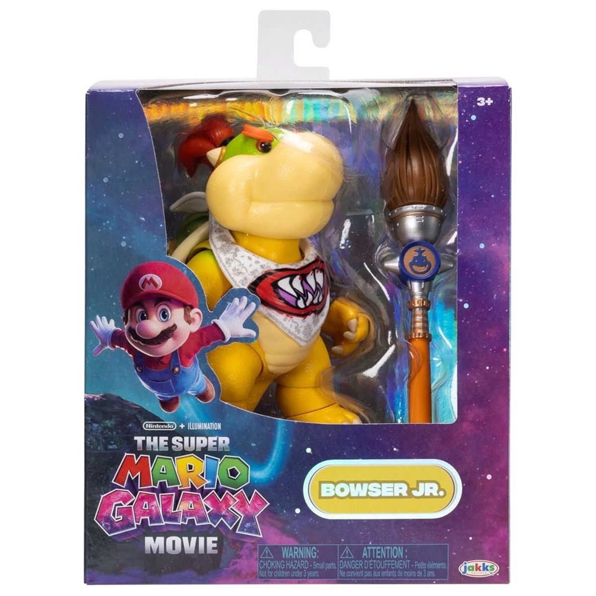 JAKKS PACIFIC - Super Mario Galaxy Movie - Figura de Bowser Jr. 13 cm