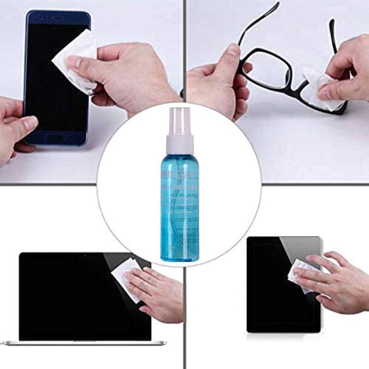 GENERICO - Kit Limpiador de Pantallas 3 en 1 para TV, Tablet y Smartphone