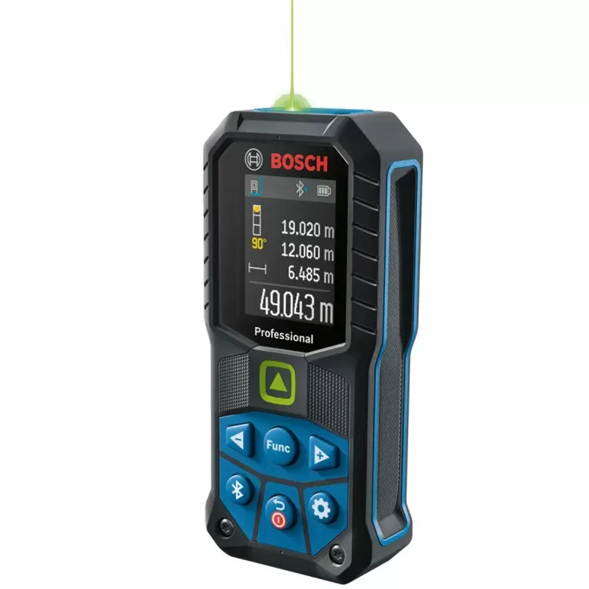 BOSCH - Medidor de distancia laser 50 mts Laser verde GLM 50-27 CG con Bluetooth