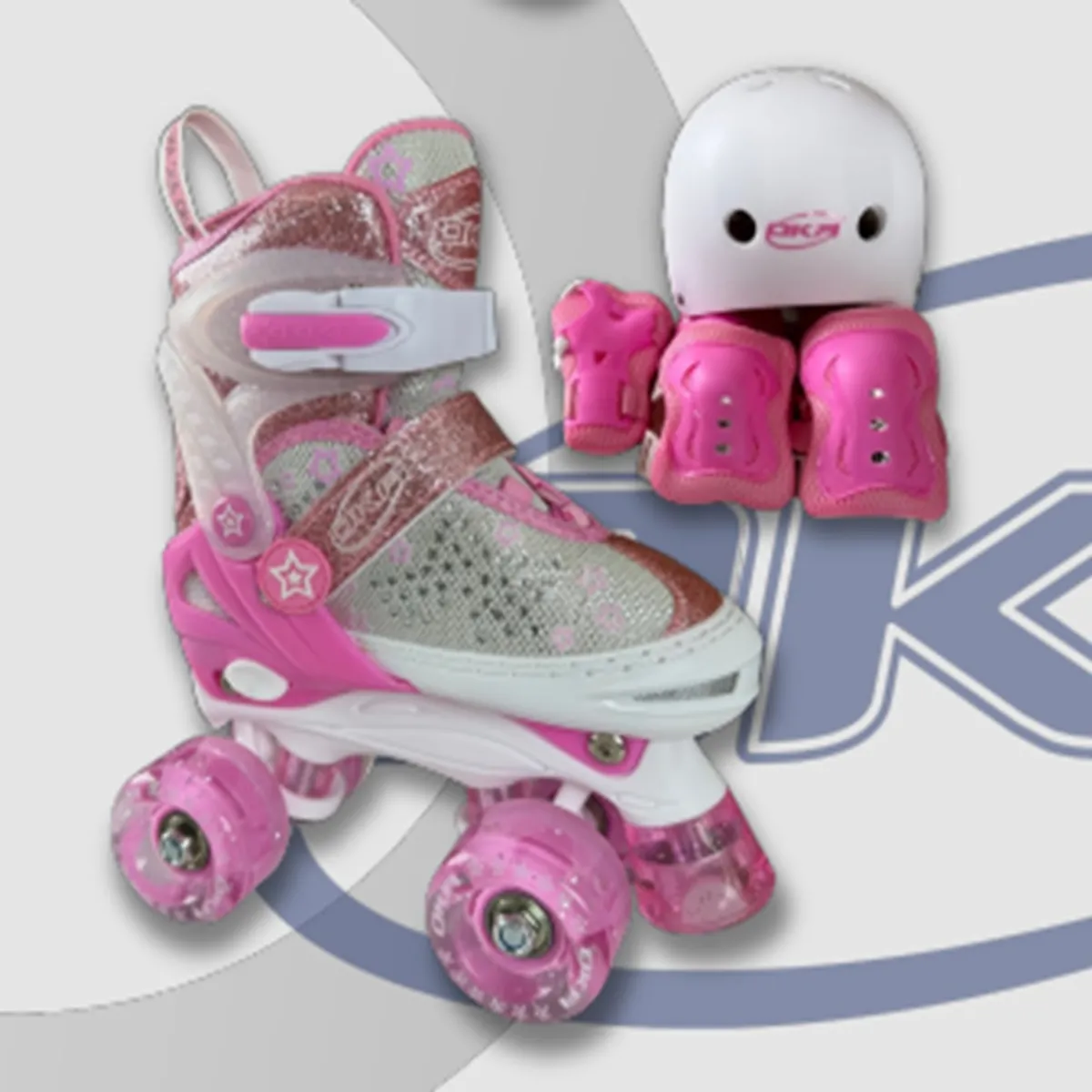 OKA - PATIN OKA 4 RUEDAS ROSA TALLA S Y M