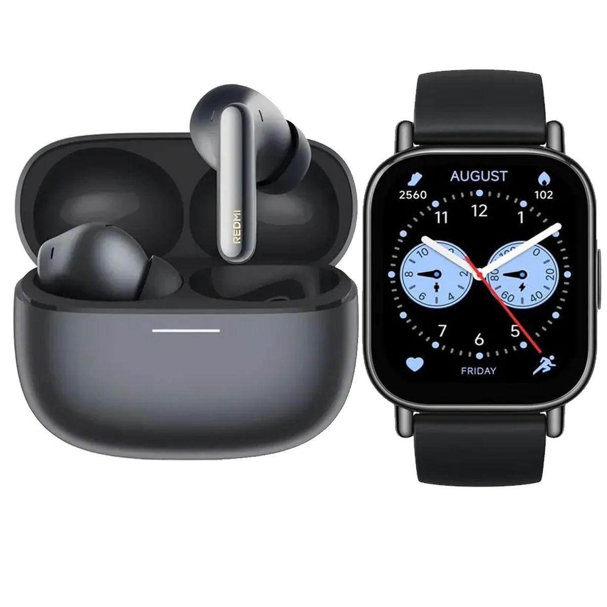 XIAOMI - Audífonos Buds 8 Pro + Reloj Watch 5 Lite Kit Negro