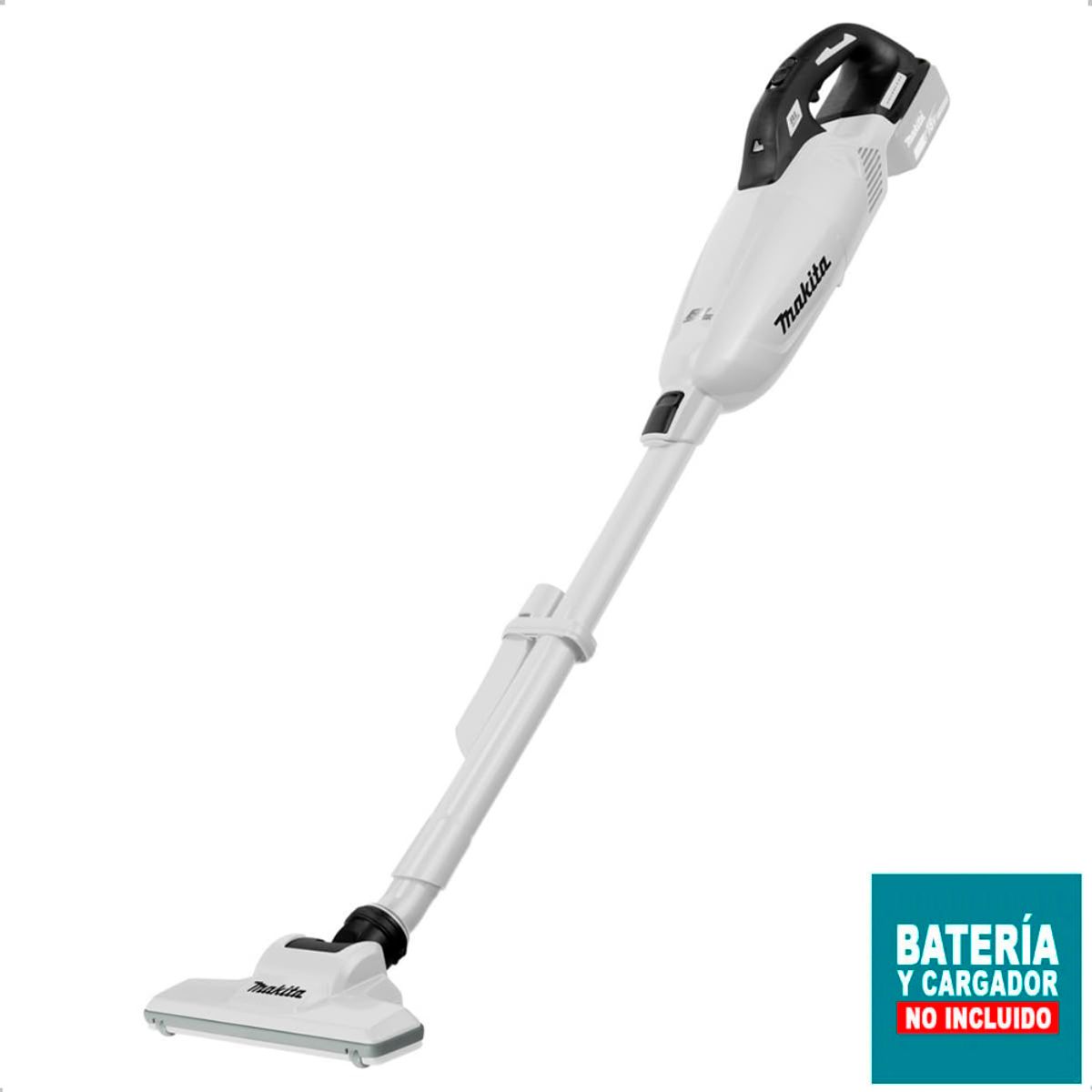 MAKITA - Aspiradora Inal. Bastón Makita LXT 18V Blanca Sin Bat.Carg.