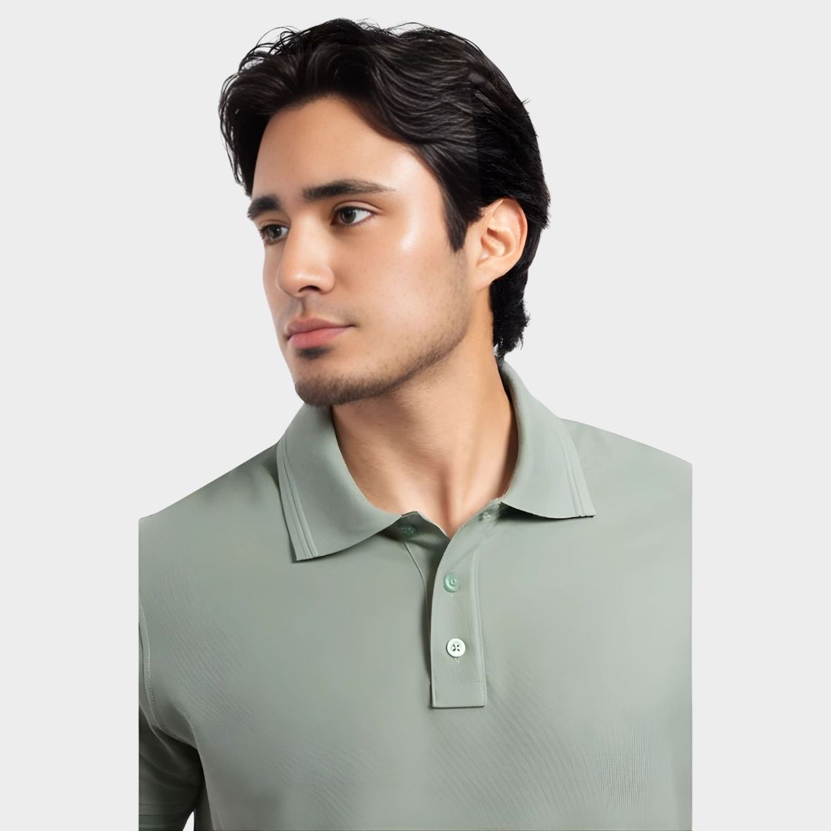 PAPIROS DENIM - Polo Camisero Hombre Piqué Slim Fit Weston Papiros Denim