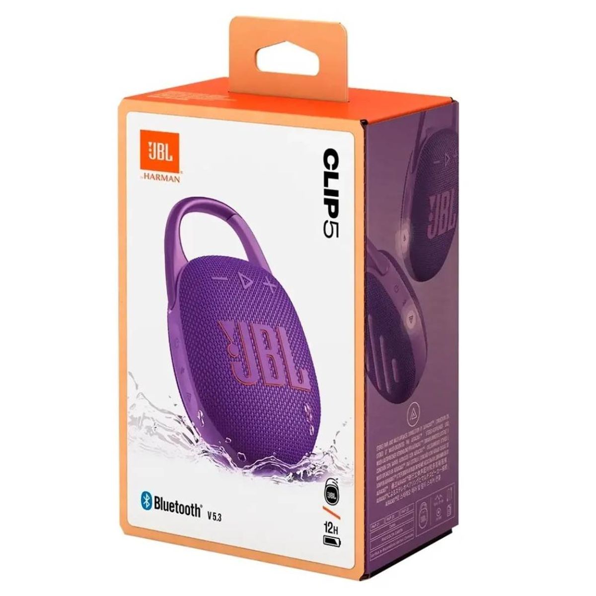 JBL - Parlante Jbl clip 5 Bluetooth color morado