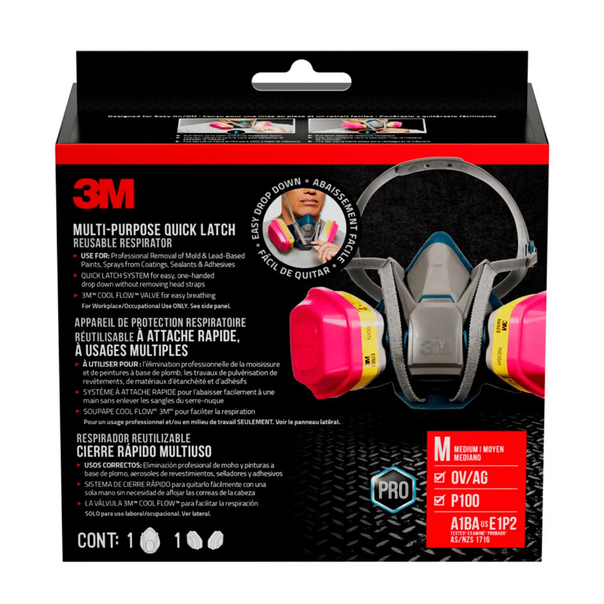3M - Respirador 3M 65023QLHA1-C