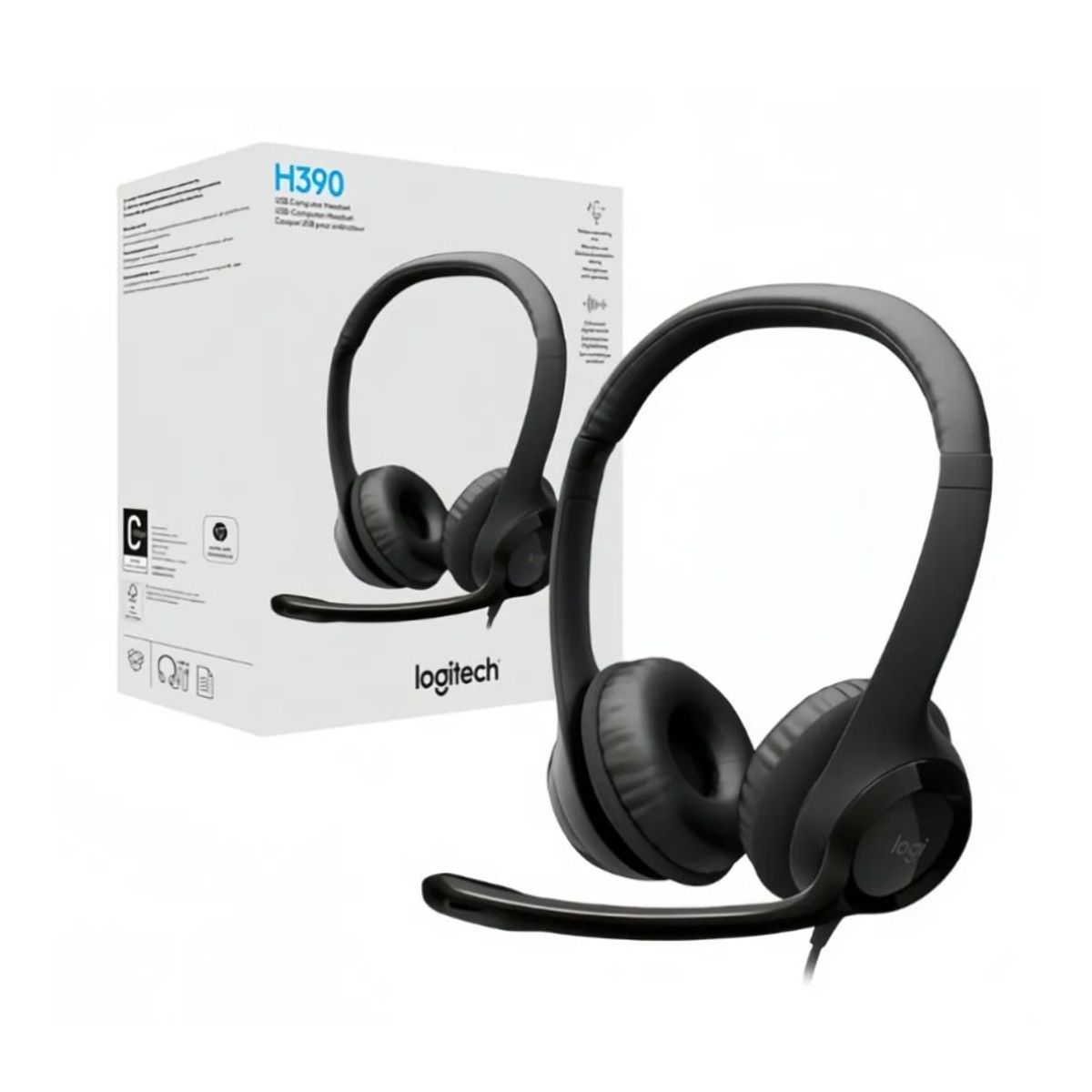 LOGITECH - AUDÍFONO PORTATIL CON MICRÓFONO