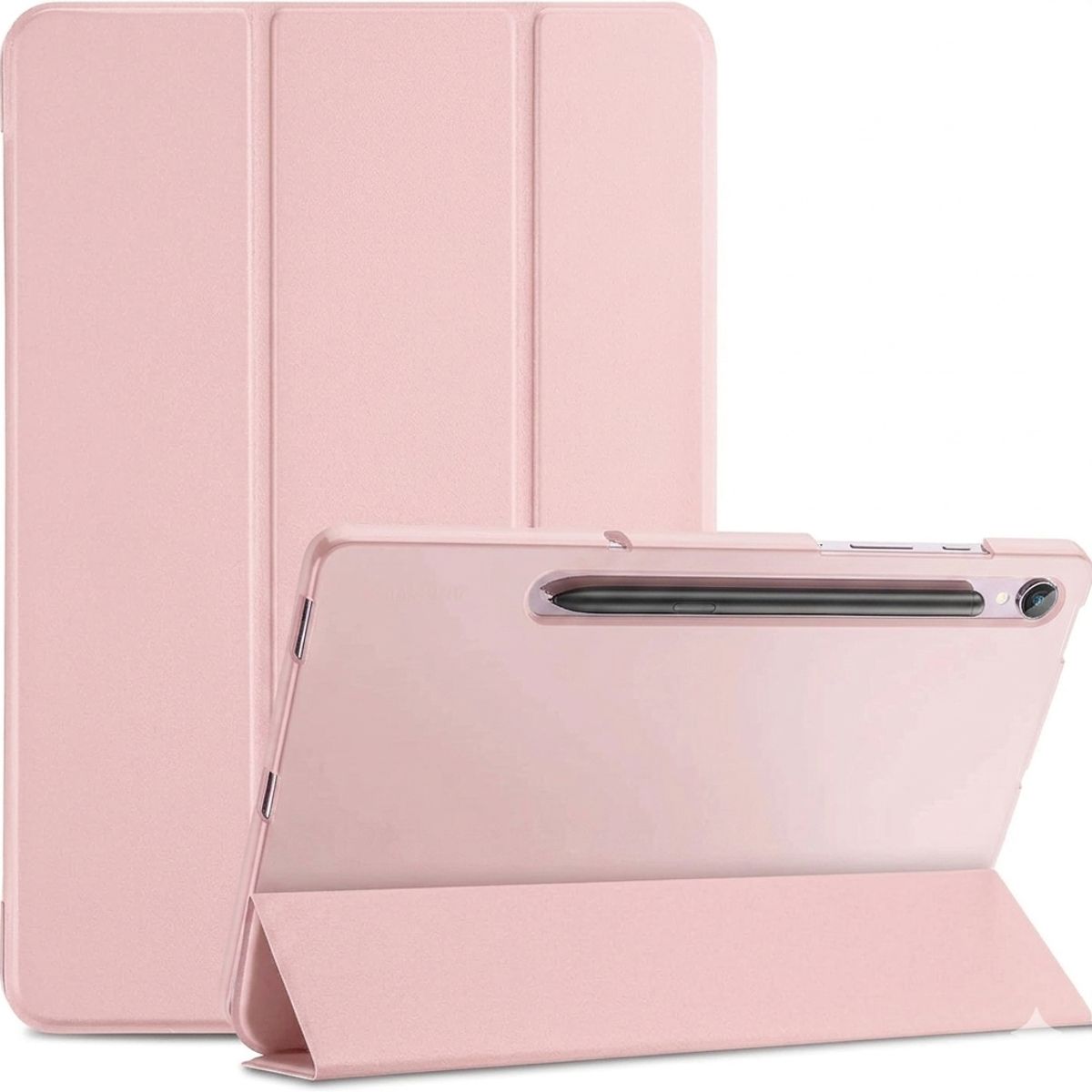 GENERICO - Funda para Samsung Galaxy Tab S10 FE de 10.9 + Porta Lápiz + Rosa Palo