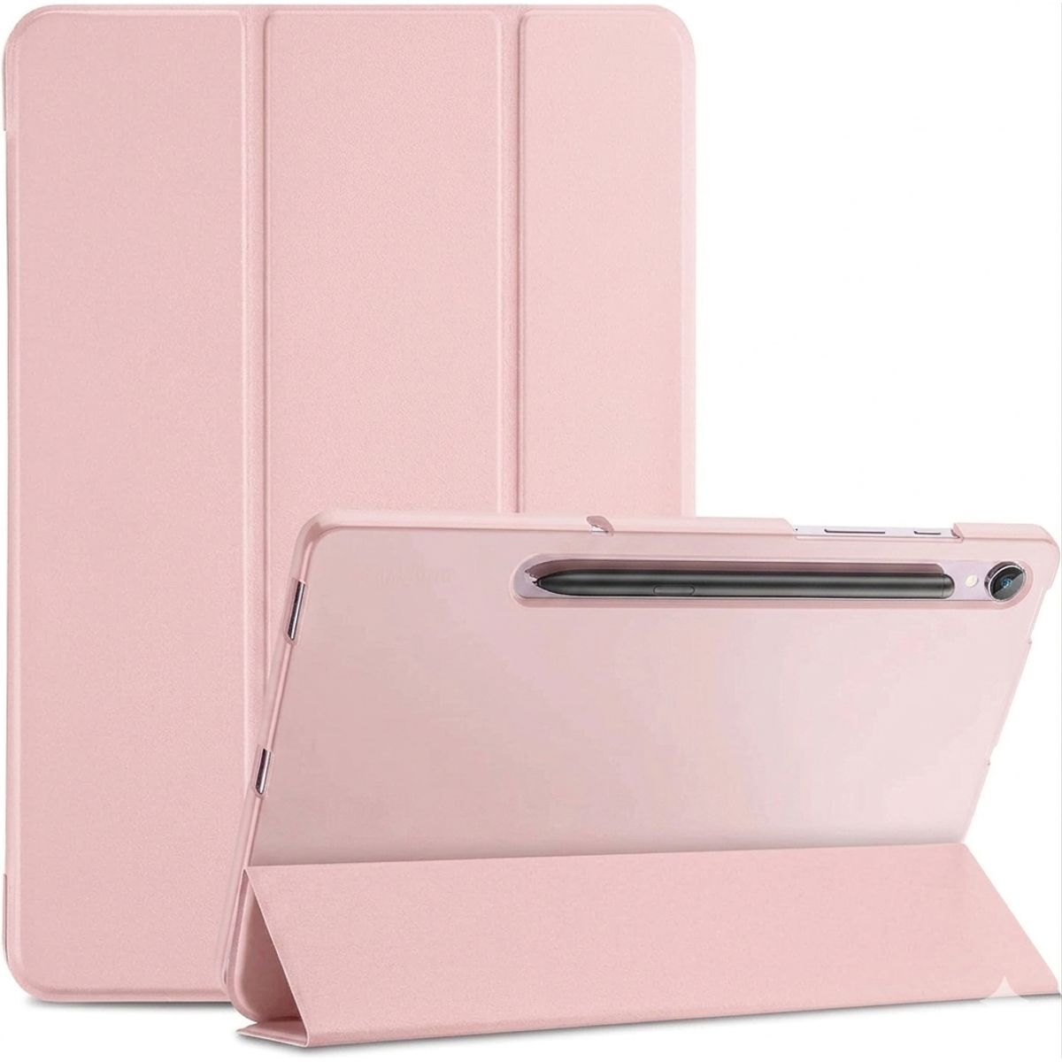 GENERICO - Funda para Samsung Galaxy Tab S10 FE de 10.9 + Porta Lápiz + Rosa Palo