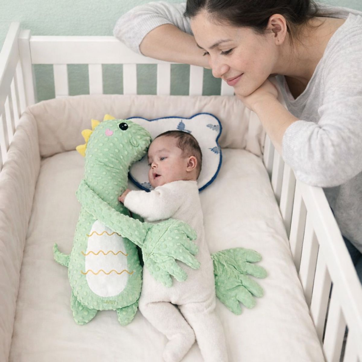 GENERICO - Peluche Arrullador para Bebés Apego Abrazable con Palmada Calmante