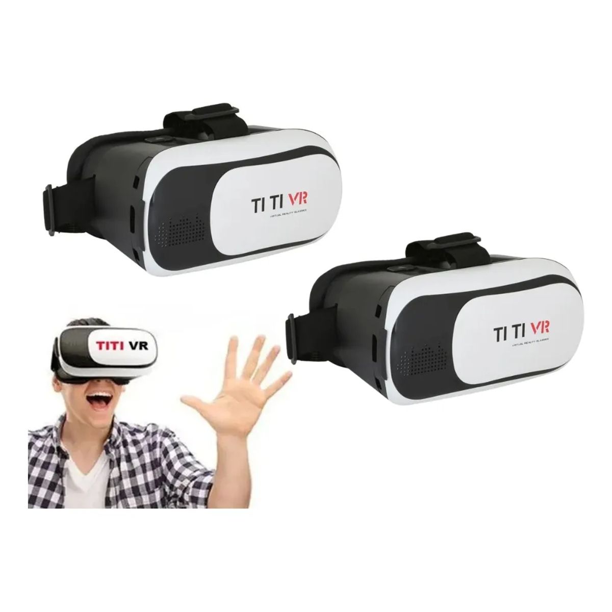 2 Unidades Lentes Realidad Virtual 3d Titi Vr Box P Celular, marca OEM - Foto Principal